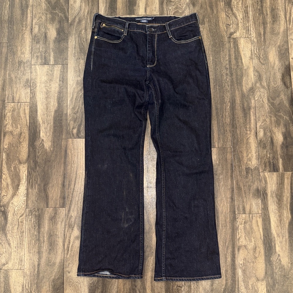 Ralph Lauren Sport Regular Fit Dark Wash Denim Jeans Tribeca‎ 114 Women's 32